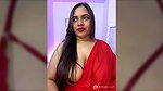 Horny chubby aunty in SAREE STRIP sexy TEASE 2