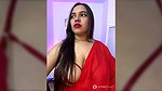 Horny chubby aunty in SAREE STRIP sexy TEASE 2