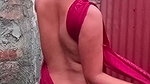 Riya bhabhi hot cleavage and backless show bathing vlog 2