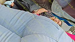 Tight Indian PAWG in Jeans at festival 2