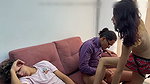 Tiny stepdaughter gets fucked in the ass by her STEPDAD AND STEPBROTHER and she enjoys it