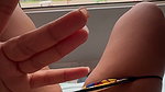 Uff, what a delight to masturbate while everyone is passing by, hehehehehehe