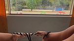 Uff, what a delight to masturbate while everyone is passing by, hehehehehehe