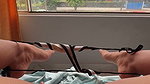 Uff, what a delight to masturbate while everyone is passing by, hehehehehehe