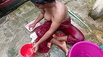 Watching Indian Outdoor Stepmom Take a Hot Bath Makes Her Stepson Go Crazy for Fucking Her
