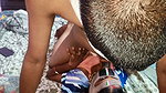 Wife and Husband Fun in Home