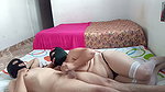 Blindfolded Mature Desi MILF in Dental Floss Thong Gets Analized Hard