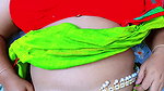 My sister-in-law looks great in a saree today.
