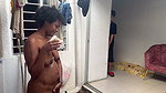My big-ass stepmom helps me bathe and we end up having a rich threesome