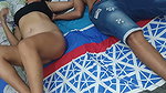 my bull was so nervous of fucking me in front of my husband after many time, then they both creampied my pussy