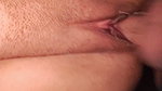 my cuckold gets jealous after noticed that i just filmed the creampied that his friend gave me and he creampies me twice
