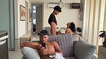 My cuckold husband doesn’t pay attention to me when I want sex and I take the opportunity to fuck his friend