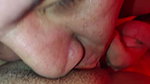 my cuckold was cleaning up and tasting the cum from my pussy when he fucks me and creampies me the time is over in the hotel