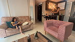 My cuckolded husband is very horny and my neighbor fucks me without him knowing
