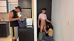 My cuckolded husband is very horny and my neighbor fucks me without him knowing