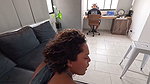 My Stepdad’s New Girlfriend Suck My Dick While He’s at Work