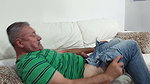 My stepdaughter gives me a good deep blowjob, she is a little slut