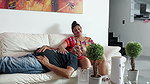 My stepmother gives me a blowjob while Apu rests