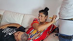 My stepmother gives me a blowjob while Apu rests