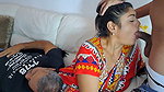 My stepmother gives me a blowjob while Apu rests
