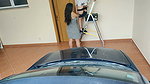 Naughty wife fucks electrician next to her husband
