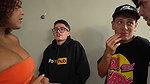 Nerd Guys Fuck Their Latina Boss with a Giant Ass and Fill Her Pussy and Face with Cum