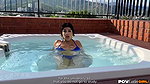 Petite Colombian Stepsister Goes From Jacuzzi to Bed to Suck Cock, Naty Delgado – Povlatingirl