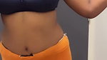 Actress Sabbita Roi open boobs in bra and pussy impression in leggings2