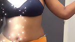 Actress Sabbita Roi open boobs in bra and pussy impression in leggings2