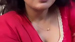 Actress Sabbita Roi seducing in red blouse boobs saree slip2