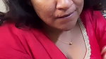 Actress Sabbita Roi seducing in red blouse boobs saree slip2