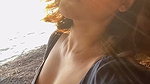 Actress Sherin deep bending cleavage selfie video2