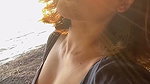Actress Sherin deep bending cleavage selfie video2