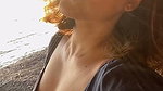 Actress Sherin deep bending cleavage selfie video2