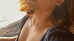 Actress Sherin deep bending cleavage selfie video2