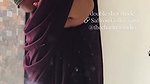 Fleshy desi women deep big navel in grey sexy saree2