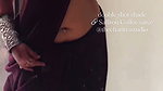 Fleshy desi women deep big navel in grey sexy saree2