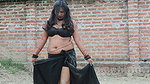 Horny pinky tiwari hot cleavage and navel show outdoor photoshoot2