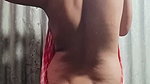 Horny young riya hot side boobs and backless show bathing 22