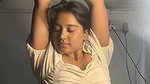 hot sexy curvy girl wth eblly chain in white dress 22