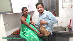 stepsister pussy hard fucked by her step brother she is wearing a saree in kitchen p1080