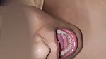 Beautiful girl swallowed a huge cum