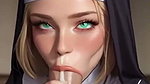 The Beutiful Nun Fucks by the boy for Clearing his sins Fucking the nun in church with the Big Cock in Church