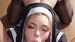 The Beutiful Nun Fucks by the boy for Clearing his sins Fucking the nun in church with the Big Cock in Church