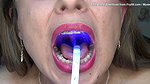 Deepthroat to a Colored Electric Tape