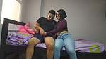 Greedy Arab seduces her big cock Latin stepbrother