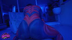 Hot SPIDERWOMAN FUCKS her fan and ride him until he CUMS!