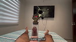 I find my stepbrother masturbating and I help him by getting all the cum out of him