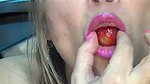 I Swallowed a Lot of Huge Strawberries!!