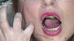 Impressive!! I Play and Swallow Huge Round Candies in the Shape of Melons